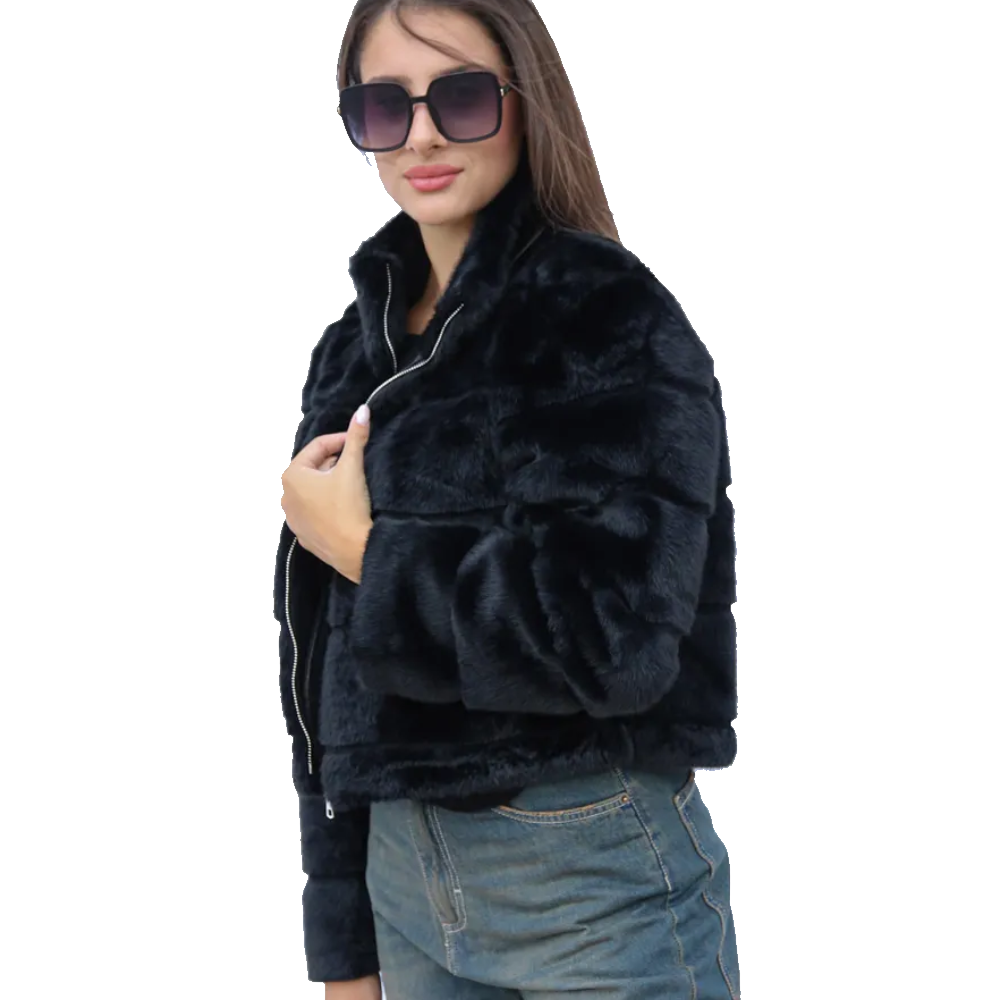 VIVIENNE D PELLICCIA DONNA NERO VEP001