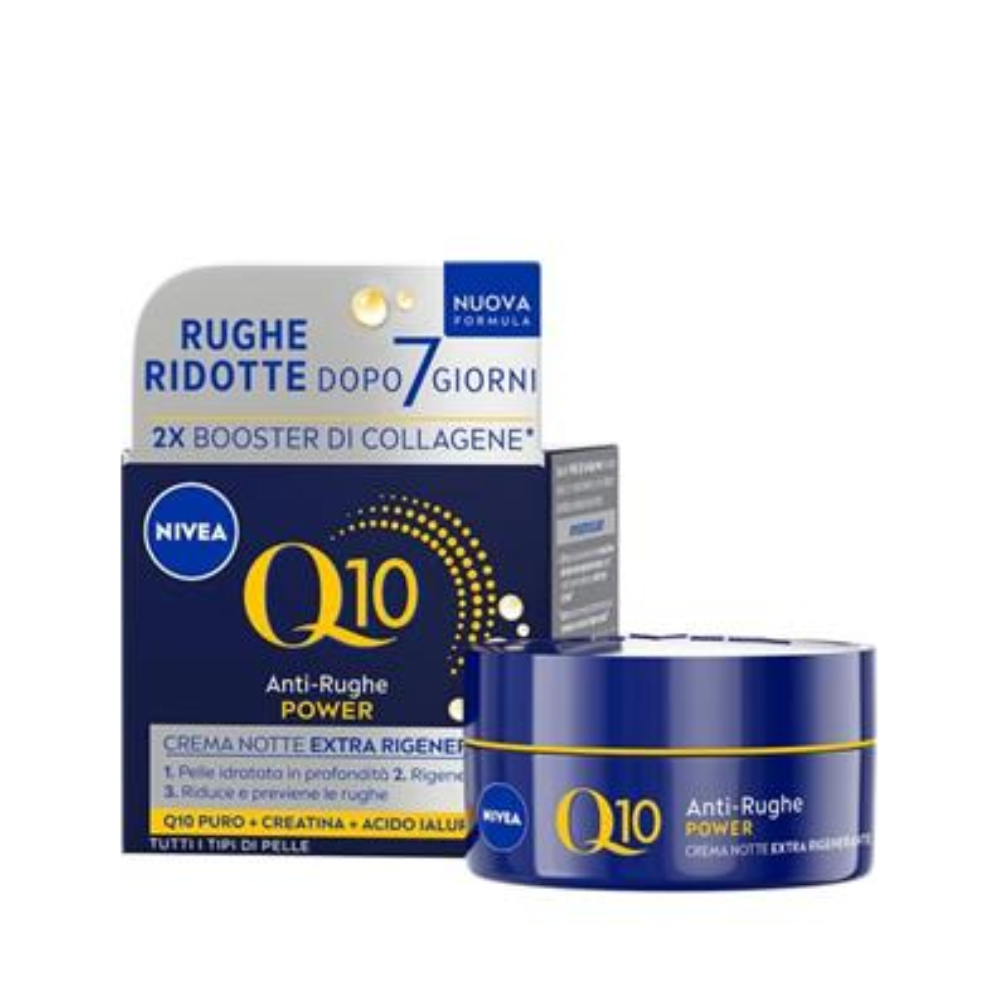 NIVEA CREMA VISO ANTURUGHE Q10 C PLUS NOTTE 40ML  NIVEA CREMA VISO ANTURUGHE Q10 C PLUS NOTTE 40ML