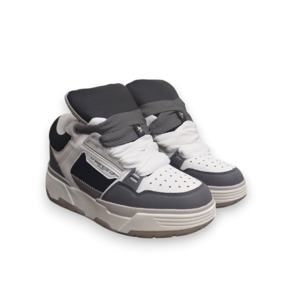 MARC ELLIS SNEAKERS GREY-WHITE-BLACK NAMI4001  MARC ELLIS SNEAKERS GREY-WHITE-BLACK NAMI4001