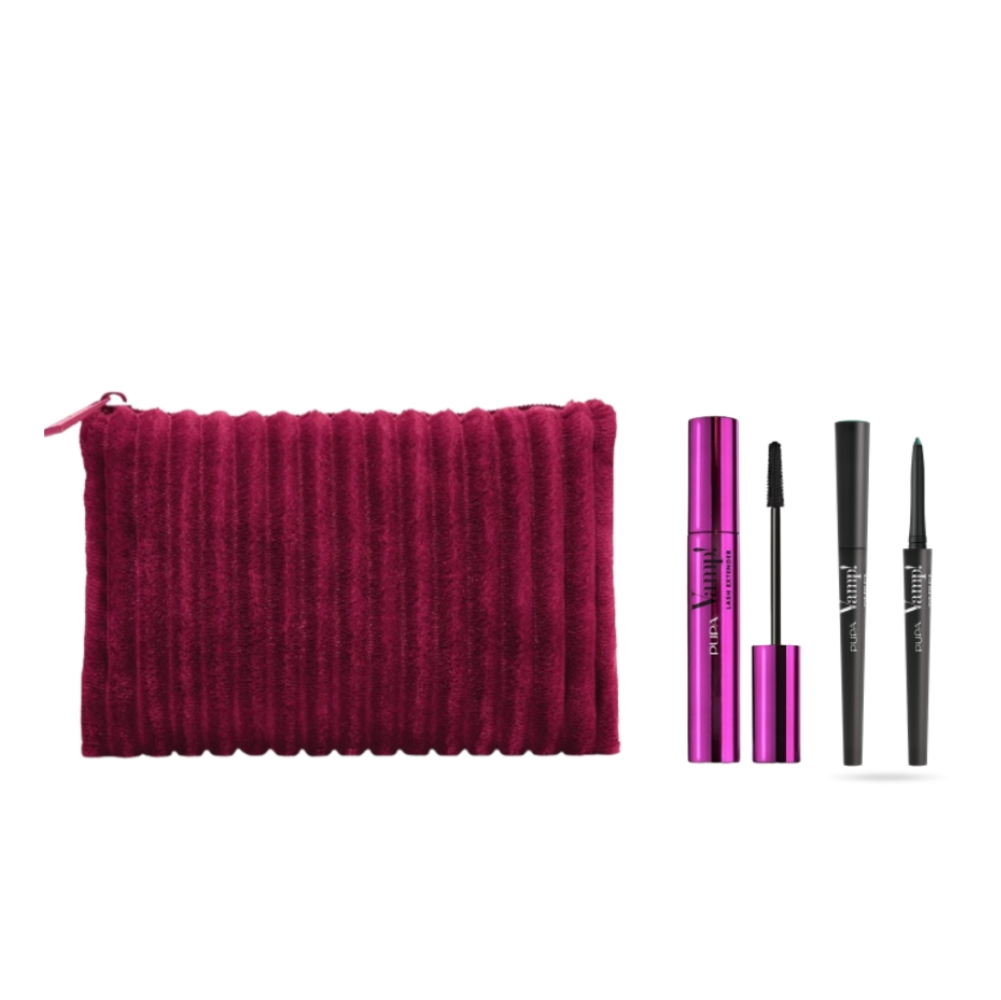 PUPA CONF.VAMP MASCARA LASH EXTENDER+ EYE PENCIL MATITA 2IN1+ POCHETTE