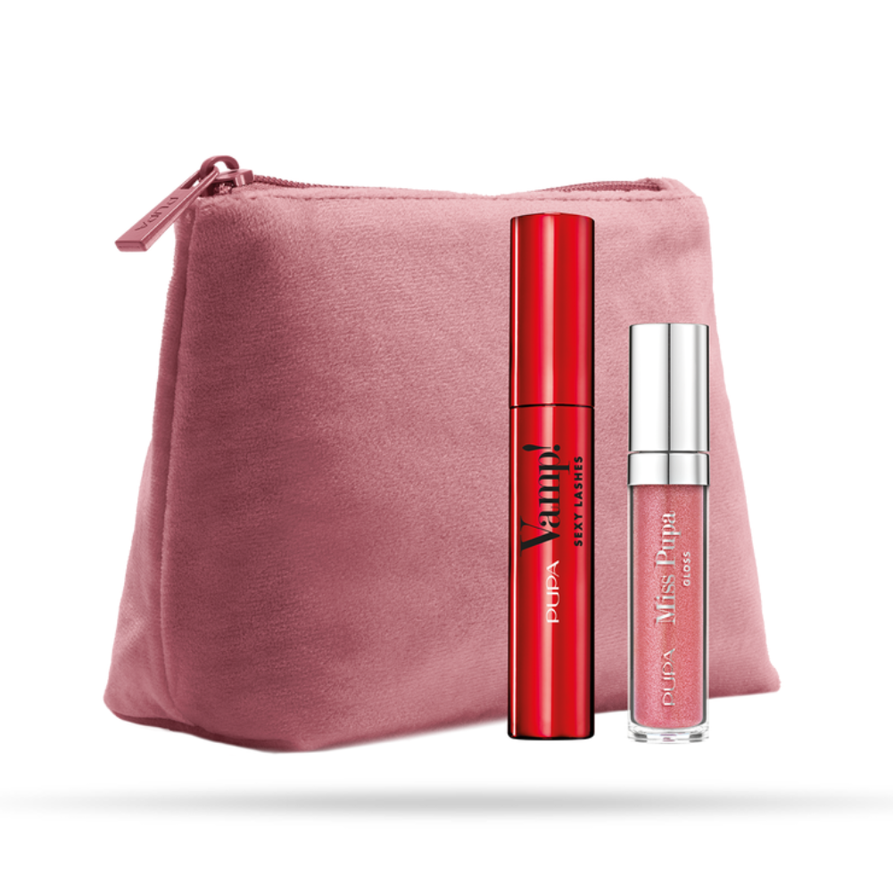 PUPA CONF.VAMP MASCARA SEXY LASHES+ GLOSS MISS PUPA+ POCHETTE