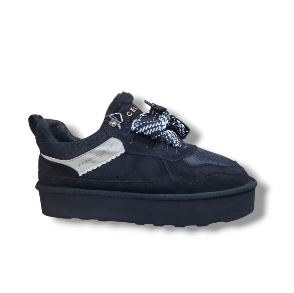 MARC ELLIS SCARPA CLYDE1010-FW25 BLACK  MARC ELLIS SCARPA CLYDE1010-FW25 BLACK