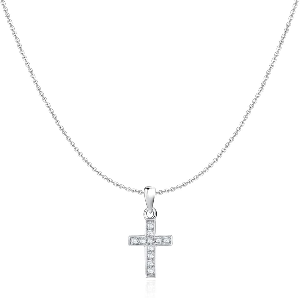 FOR YOU COLLANA ACCIAIO CON CIONDOLO ARGENTO CROCE BENEDETTA P01248