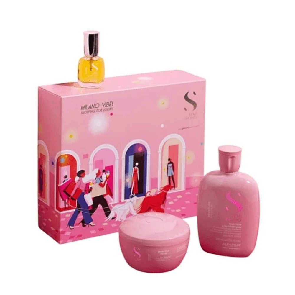 ALFAPARF KIT MOISTURE SHAMPOO+MASK+CRISTALLI SEMI DI LIO PF029640