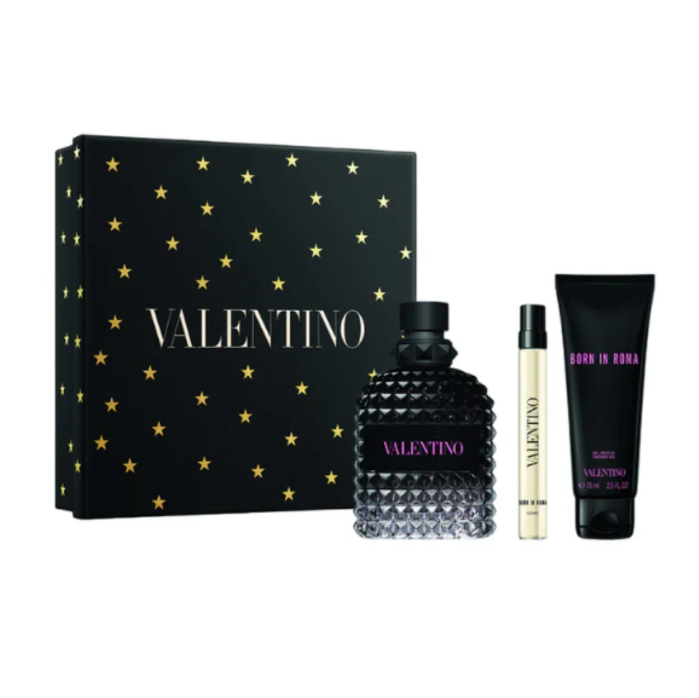 VALENTINO CONF. BORN IN ROMA PINK UOMO EDP 100ML+ EDP 10ML +SHOWER GEL 75ML