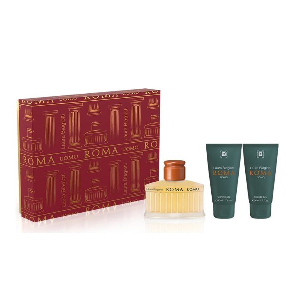 LAURA BIAGIOTTI ROMA UOMO CONF. EDT 75ML+GEL DOCCIA 2X50ML
