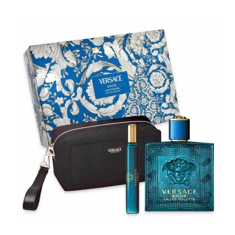 VERSACE EROS CONF. EDP 100ML + EDP 10ML + POCHETTE