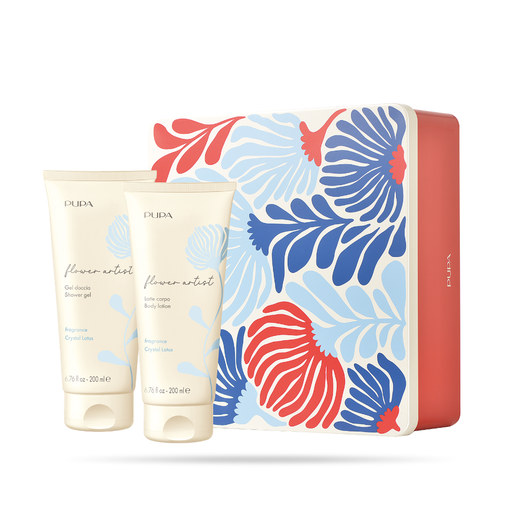 PUPA CONF. FLOWER ARTIST KIT SHOWER GEL 200ML + BODY LOTION 200ML CRYSTAL LOTUS