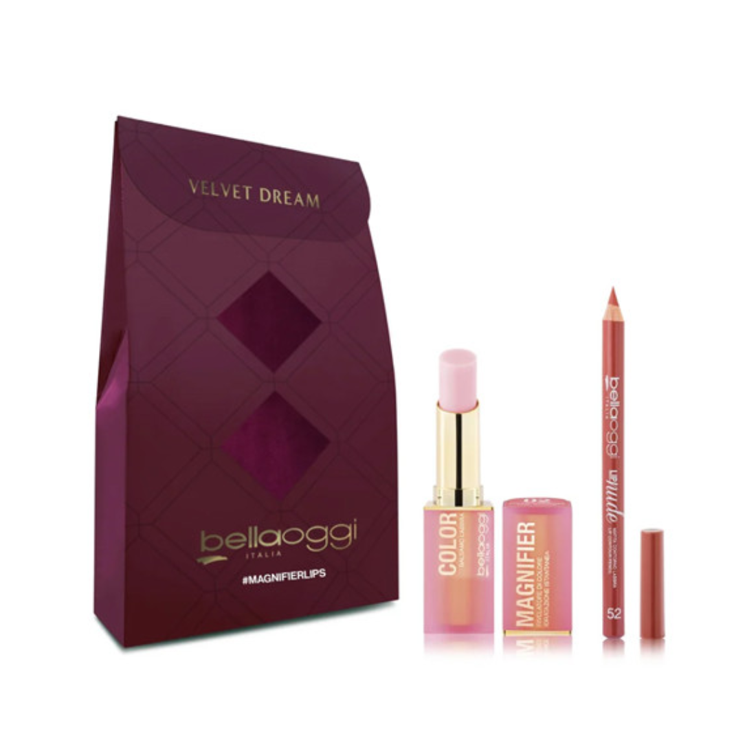 BELLA OGGI MAGNIFIERLIPS CONF. MATITA LABBRA + BALSAMO LABBRA MNK2506
