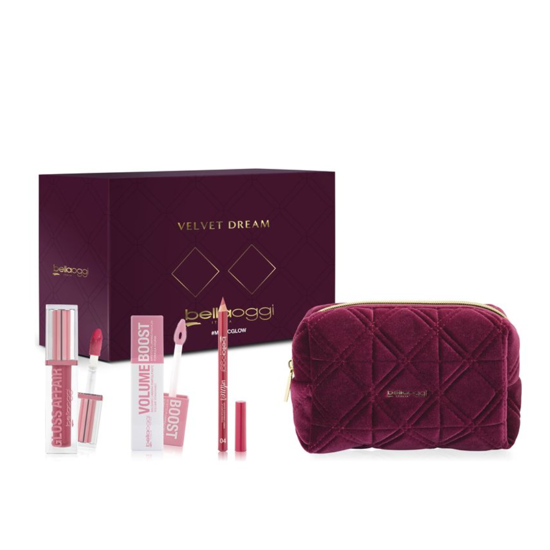 BELLA OGGI MAGICGLOW CONF. POCHETTE+LUCIDALABBRA+BALSAMO LABBRA+MATITA LABBRA GWP2502