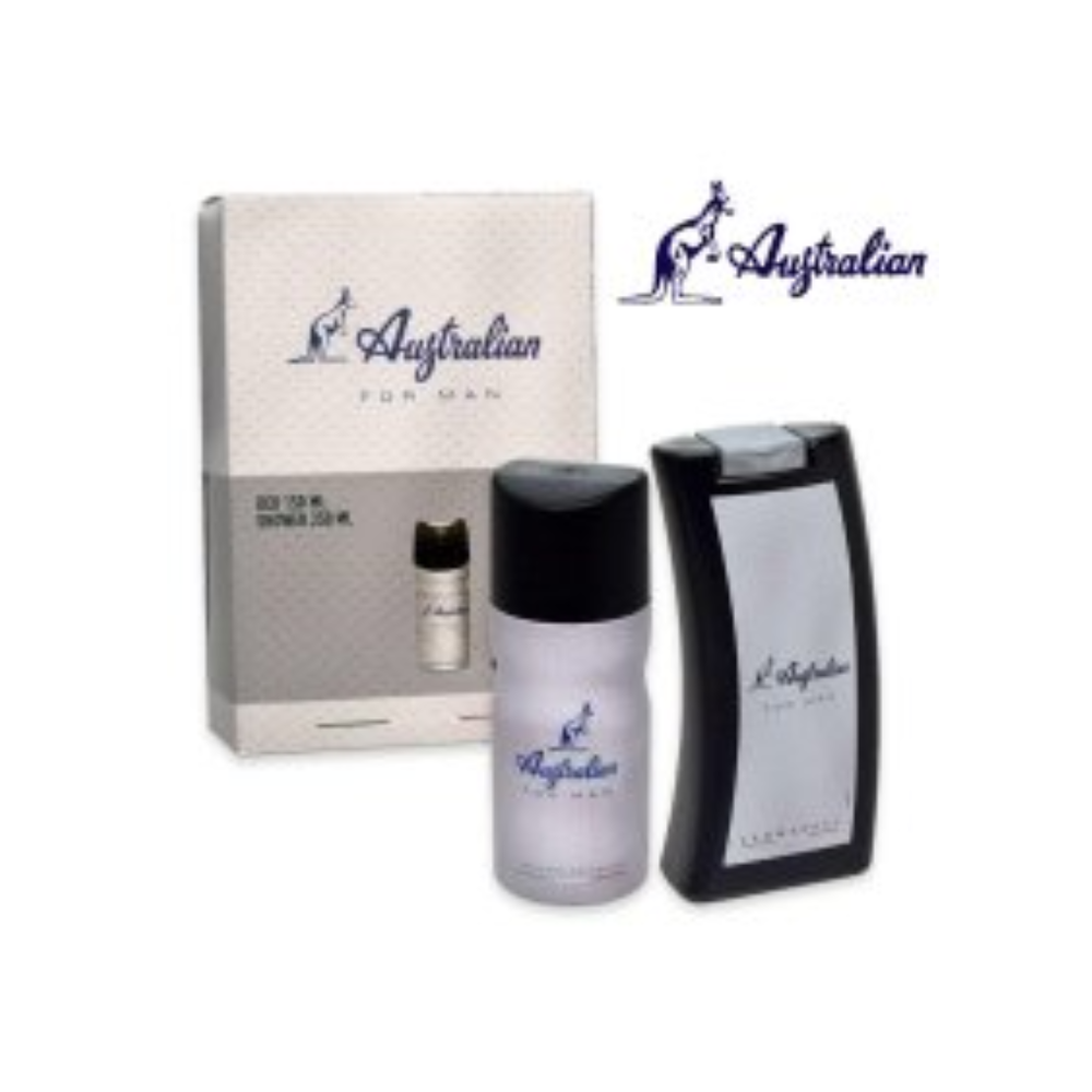 AUSTRALIAN DEODORANTE BIANCO 150ML + SHOWER GEL250ML FOR MAN AUST62