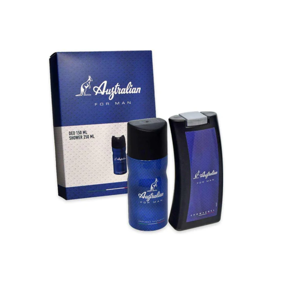 AUSTRALIAN DEODORANTE BLU 150ML + SHOWER GEL250ML FOR MAN AUST63