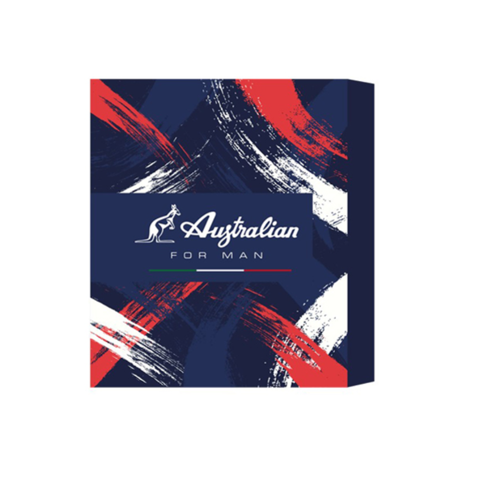 AUSTRALIAN FOR MAN AFTER SHAVE BLU 100ML + SCHIUMA DA BARBA 100ML AUST65