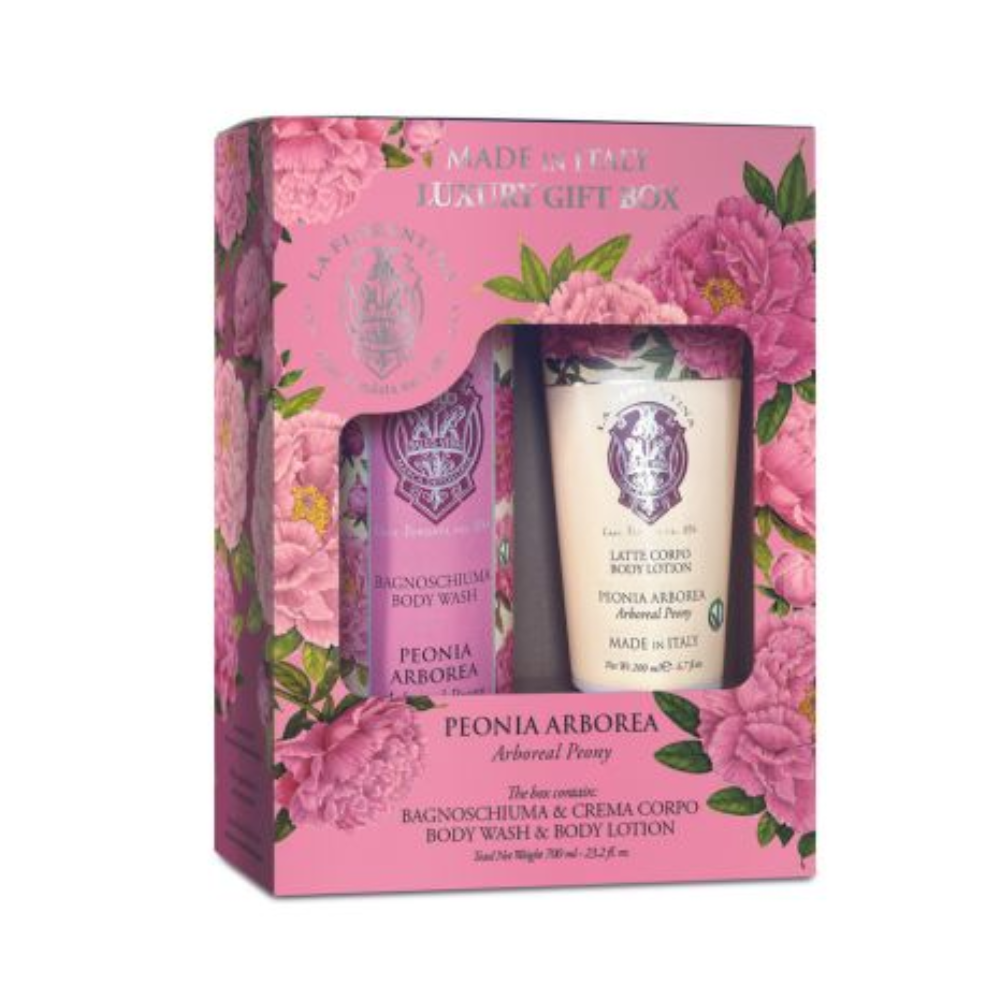 LA FLORENTINA LUXURY GIFT BOX PEONIA ARBOREA BAGNOSCHIUMA 500ML+ LATTE CORPO 200ML 200088