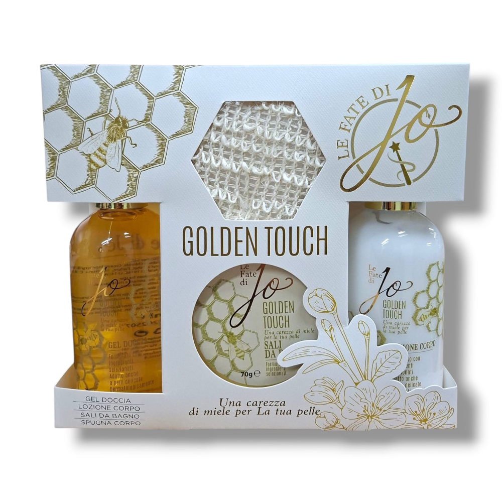 GIMA LE FATE DI JO CONF.GEL DOCCIA+LOZIONE CORPO+SALI DA BAGNO E SPUGNA MIELE