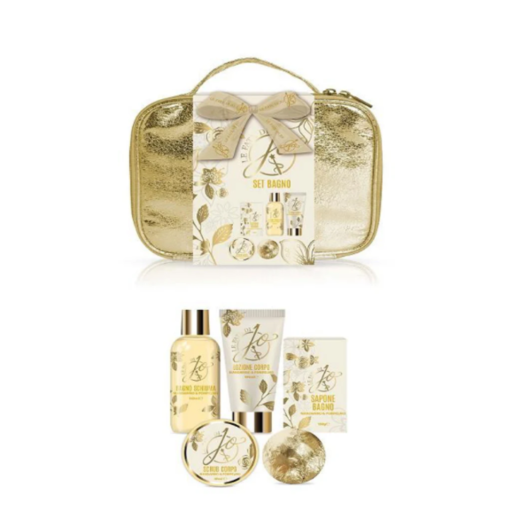 GIMA LE FATE DI JO CONF. GEL DOCCIA+LOZIONE CORPO+SCRUB+BOMBE+SAPONE MANDARINO E POMPELMO