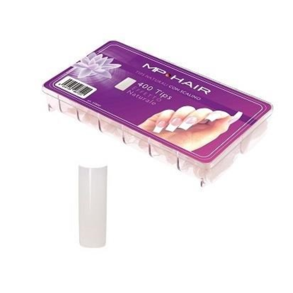 MP TIPS NATURALI QUADRATE CON SCALINO EFFETTO NATURALE 400PZ 5980D