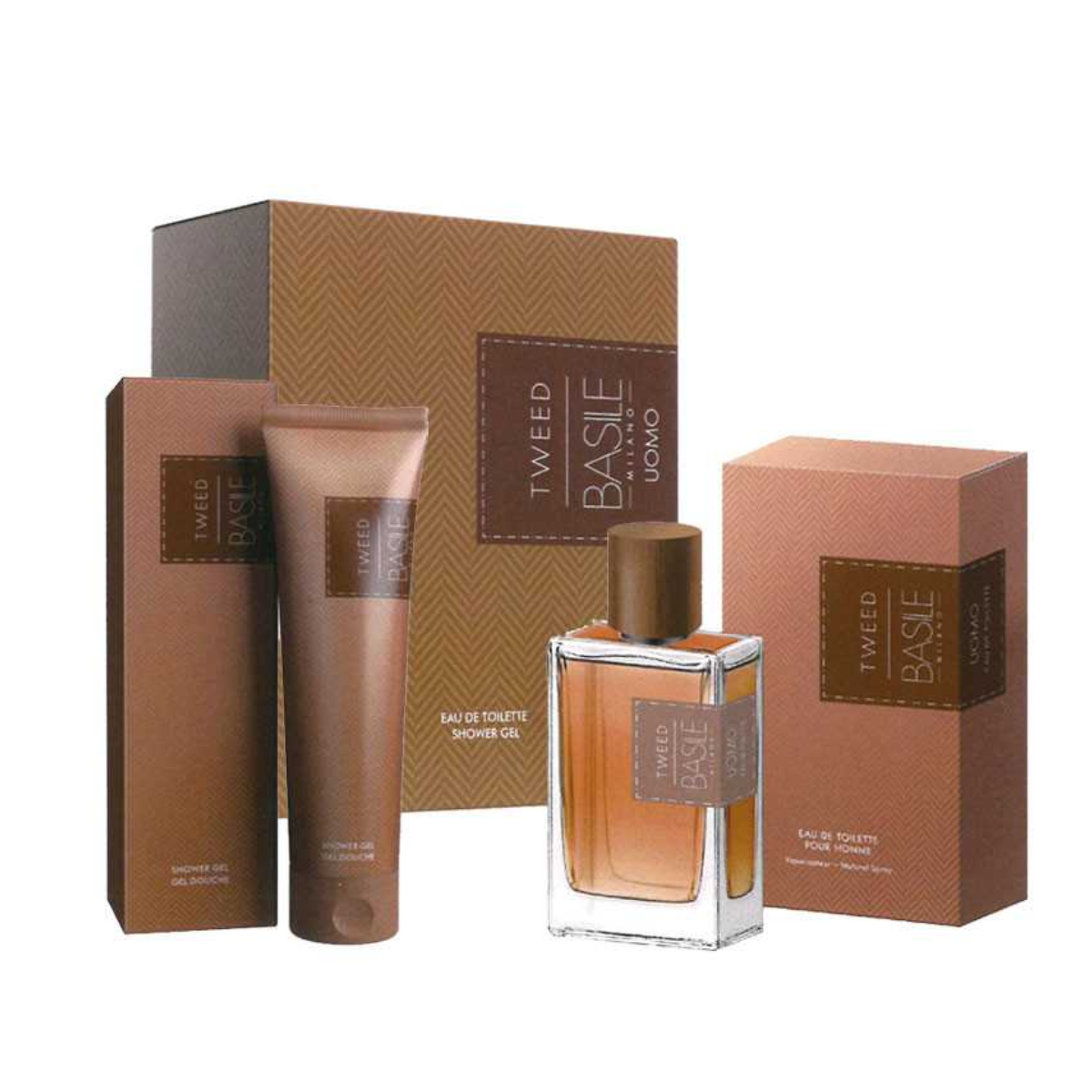 BASILE MILANO UOMO TWEED CONF. EDT 100ML + SHOWER GEL 300ML