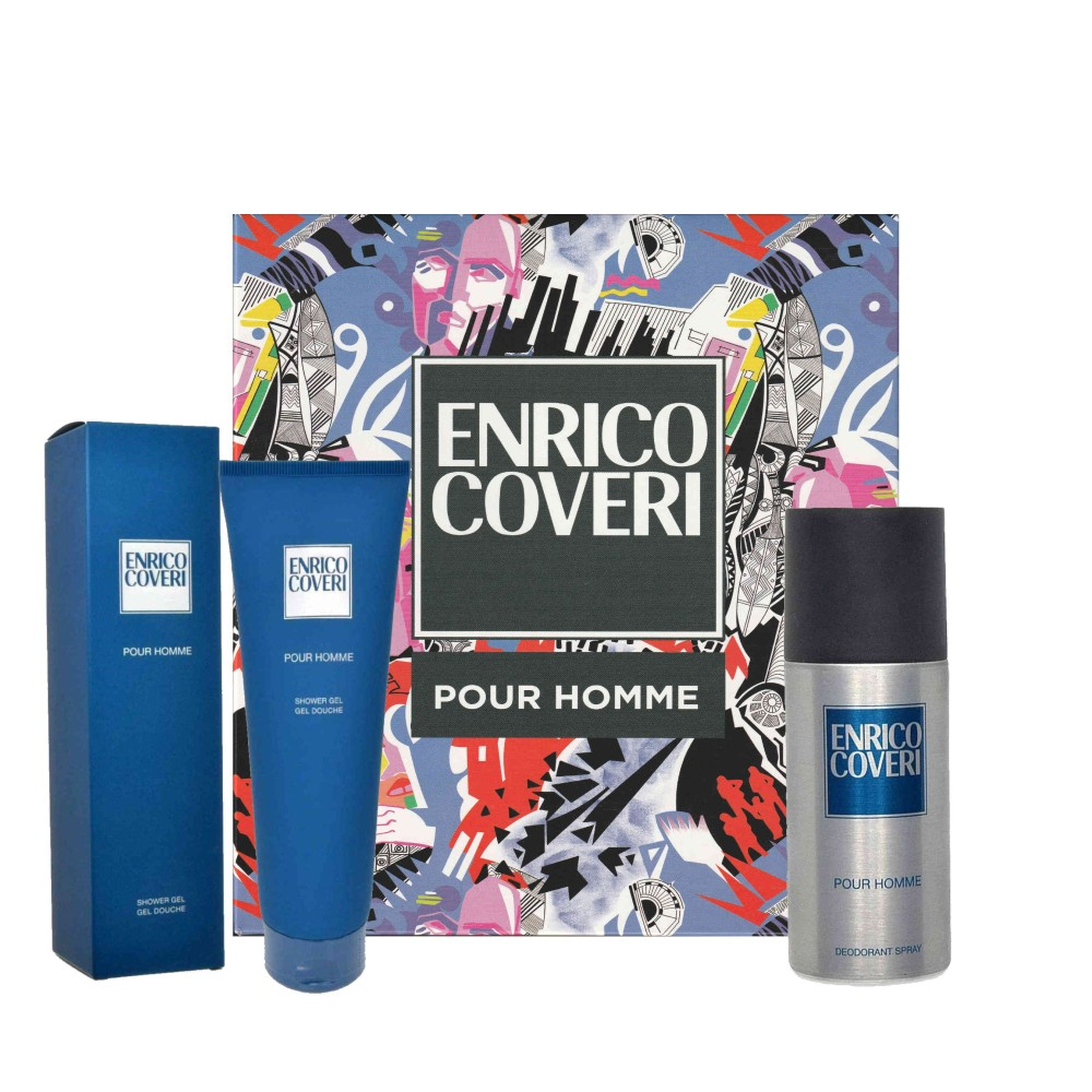 ENRICO COVERI POUR HOMME CONF. GEL DOCCIA 300ML+ DEODORANTE SPRAY