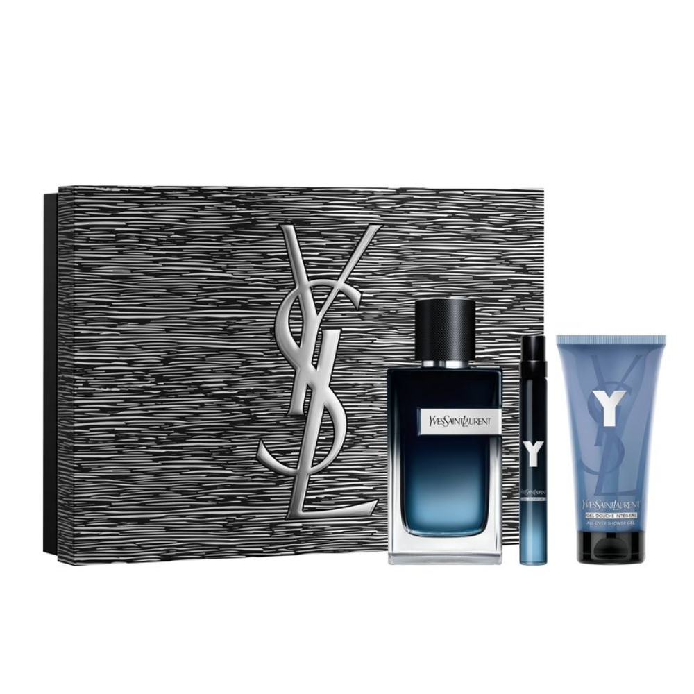 YSL Y CONF. EDP 100ML + EDP 10ML + SHOWER GEL 50ML