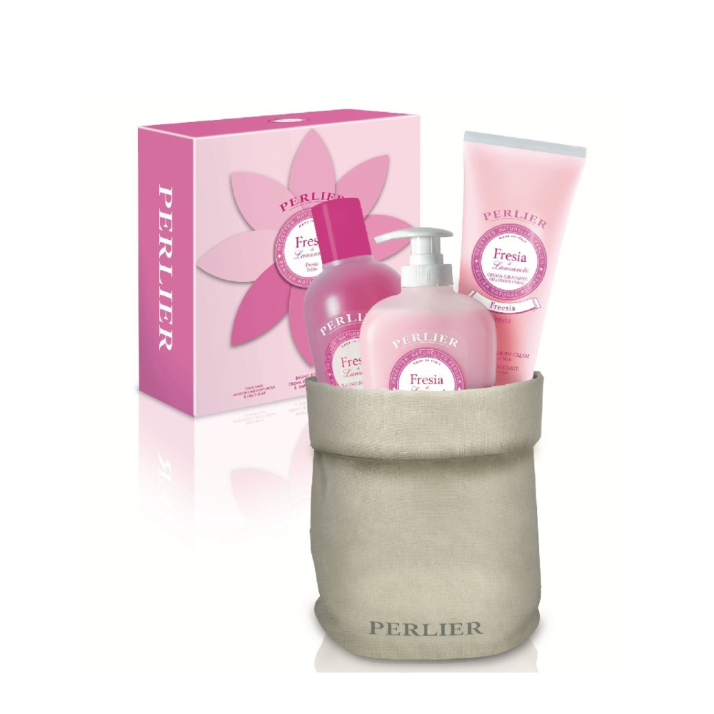 PERLIER CONF. BAGNOSCHIUMA 500ML+ CREMA IDRATANTE CORPO 250ML+ SAPONE LIQUIDO FRESIA DI LANZAROTE PER90598