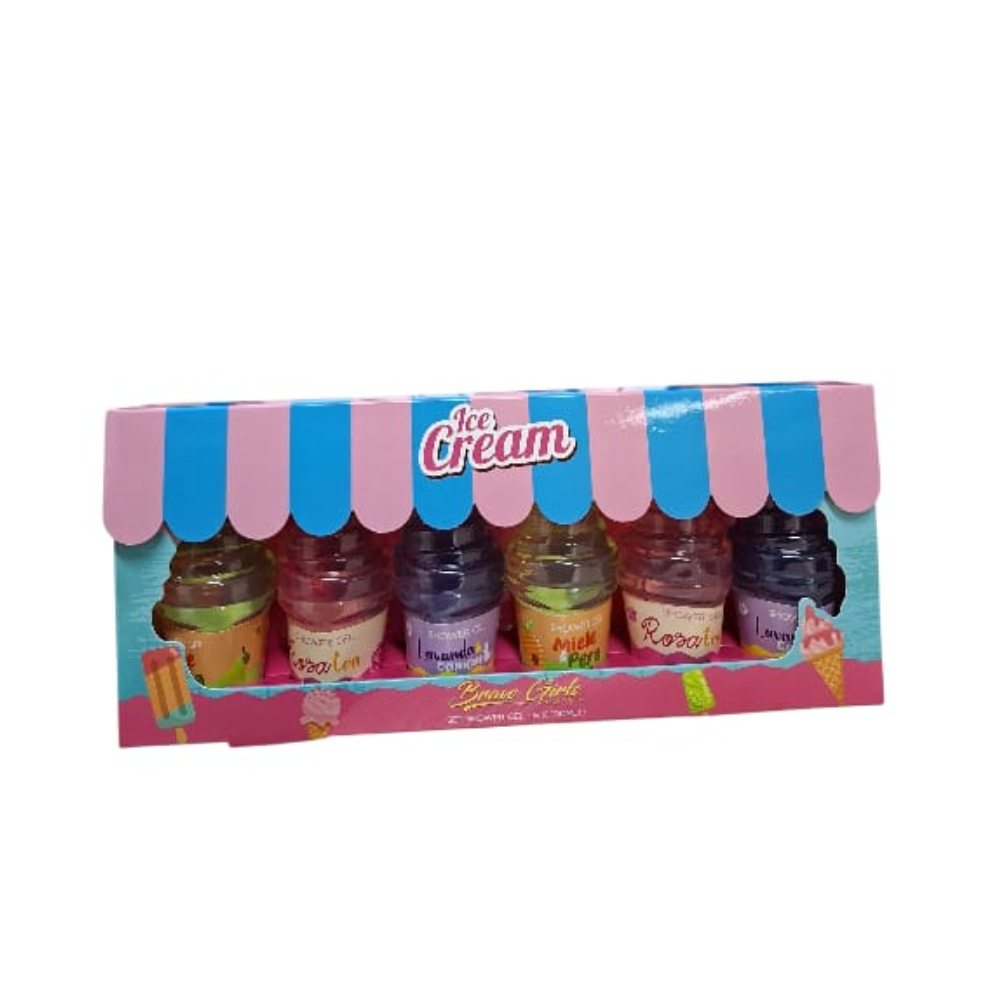 GIMA BRAVE GIRLS CONF. DA 6X100ML DOCCIASCHIUMA MIELE E PERA X2+ LAVANDA E CAMOMILLA X2+ ROSA TEA X2 BRA81598