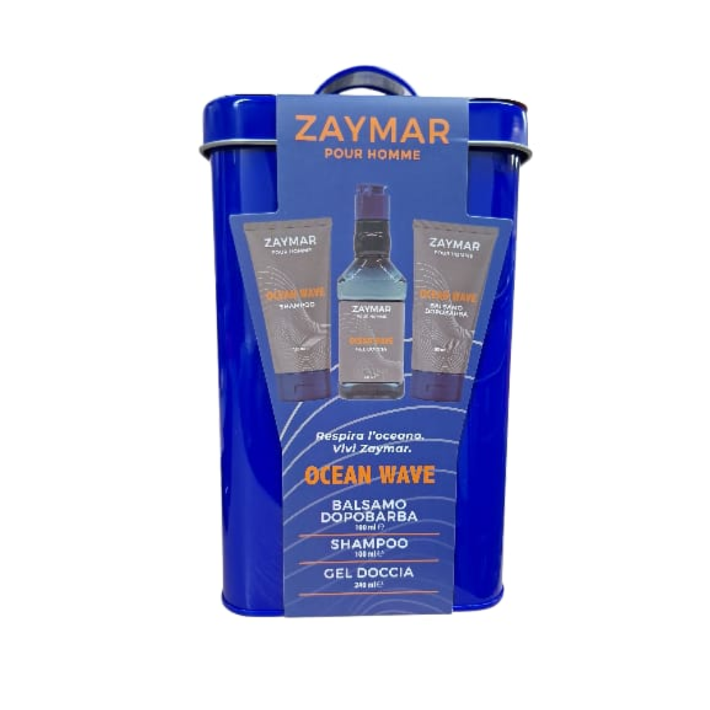 GIMA ZAYMAR CONF. HOMME LATTA CON MANICO DOPOBARBA100ML+ SHAMPOO 100ML+ GEL DOCCIA 240ML ZAY80690