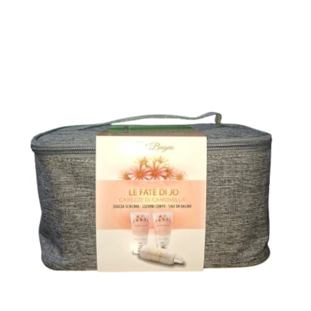GIMA LE FATE DI JO COF CAMOMILLA BEAUTY+DOCCIA SCHIUMA 200ML+LOZIONE CORPO 200ML+ SALI DA BAGNO 150G FAT81819
