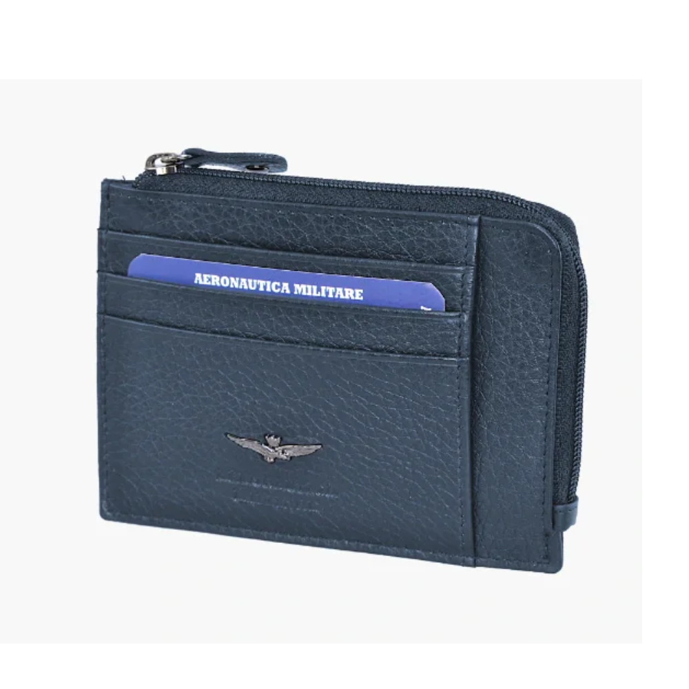AERONAUTICA MILITARE PORTAFOGLI UOMO PIATTO CON ZIP AM187