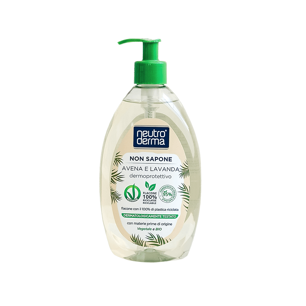 NEUTRODERMA GREEN NON SAPONE AVENA E LAVANDA DERMOPROTETTIVO 500ML NDERM020