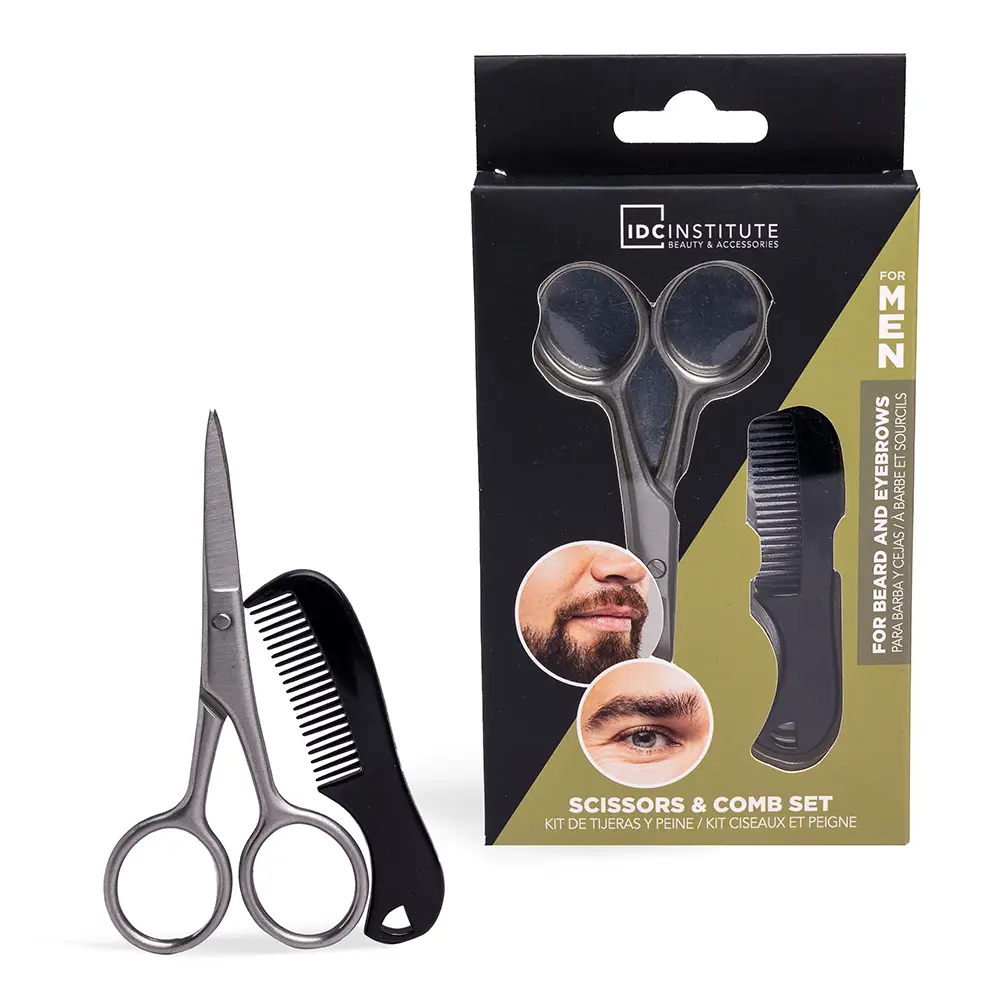 IDC INSTITUTE CONF. FORBICI E PETTINE PER BARBA E SOPRACCIGLIA 90300