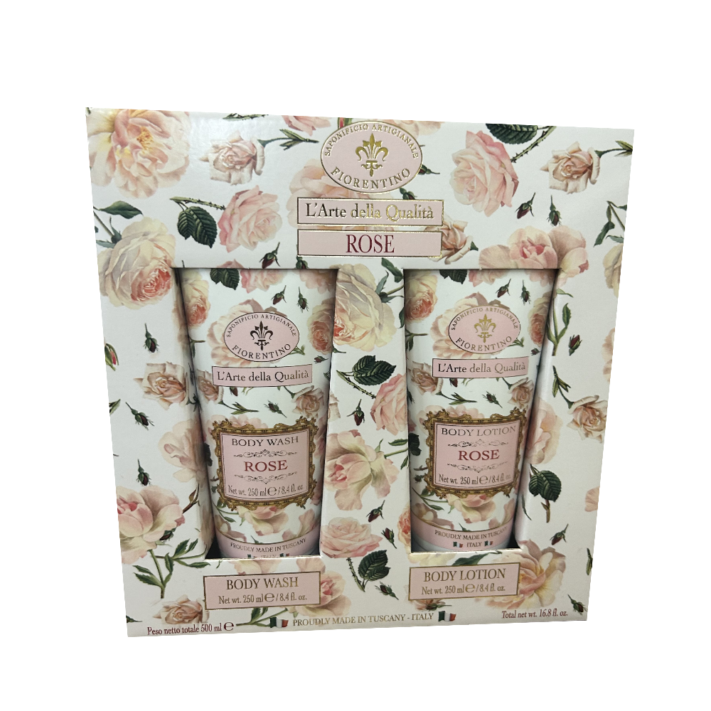 SAF SET CREMA CORPO 250ML + BAGNO DOCCIA ROSA 250ML STCB1