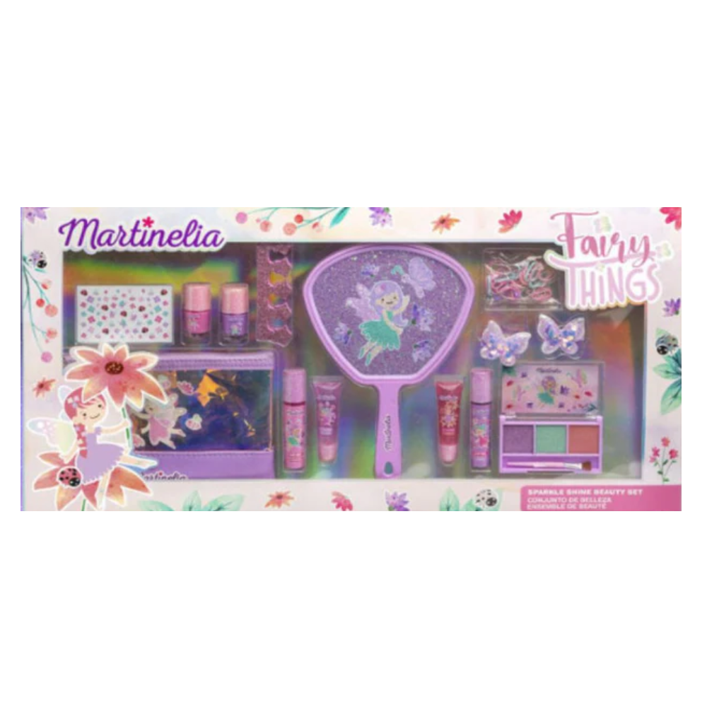MARTINELIA FAIRY THINGS SPARKLE E SHINE BEAUTY CONF. SMALTO+ OBRETTI+ LIP GLOSS + LIP OIL + SPECCHIO+ POCHETTE + ACCESSORI CAPELLI 85489