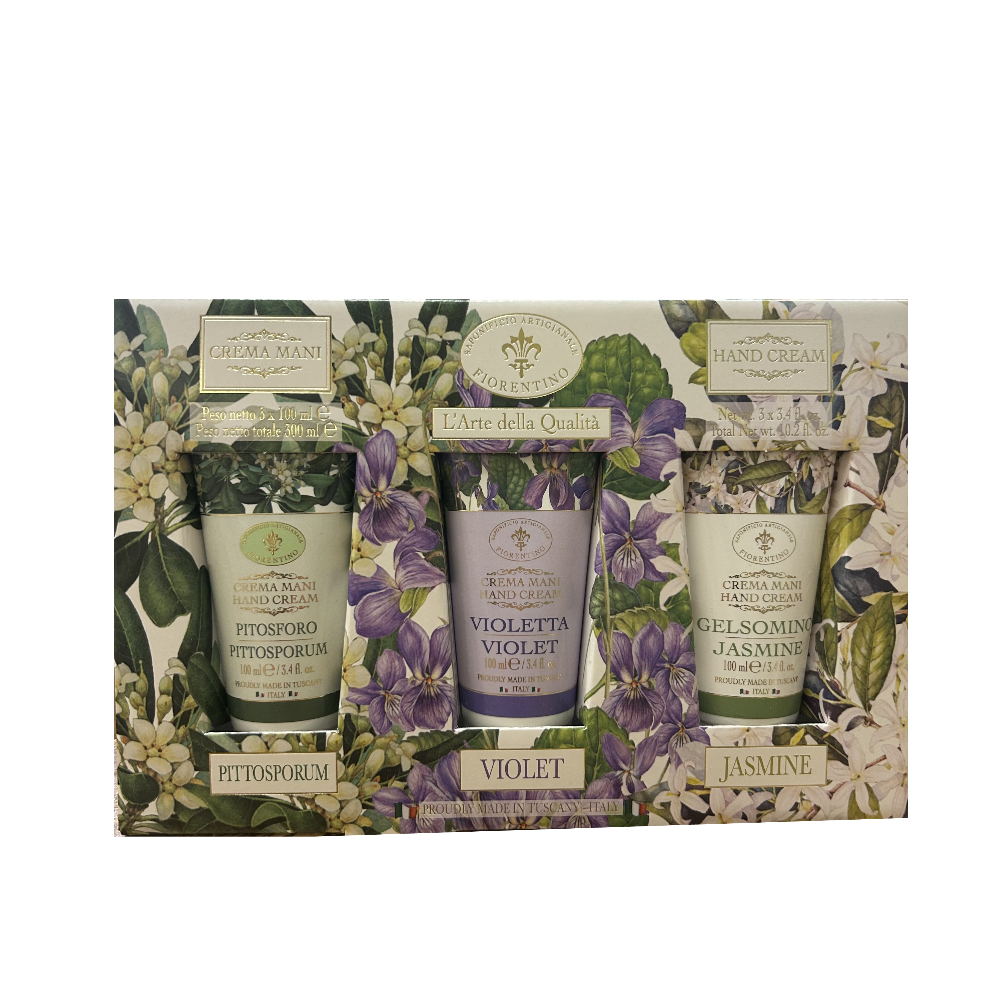 SAF SET CREMA MANI PITOSFORO+VIOLETTA+GELSOMINO 3X100ML STCM6