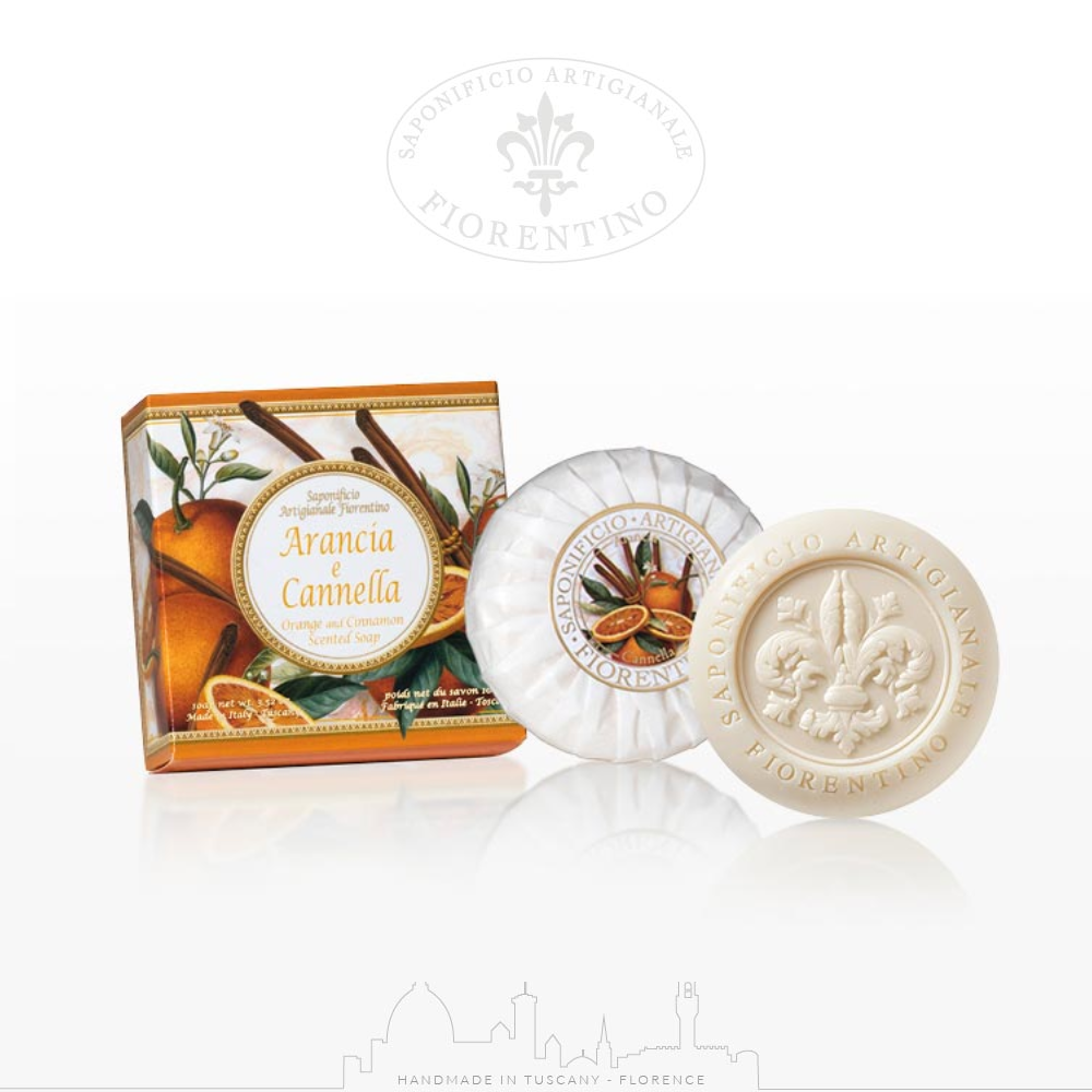 SAF SAPONE VEGETALE SOLIDO ARANCIA E CANNELLA 100G ES42