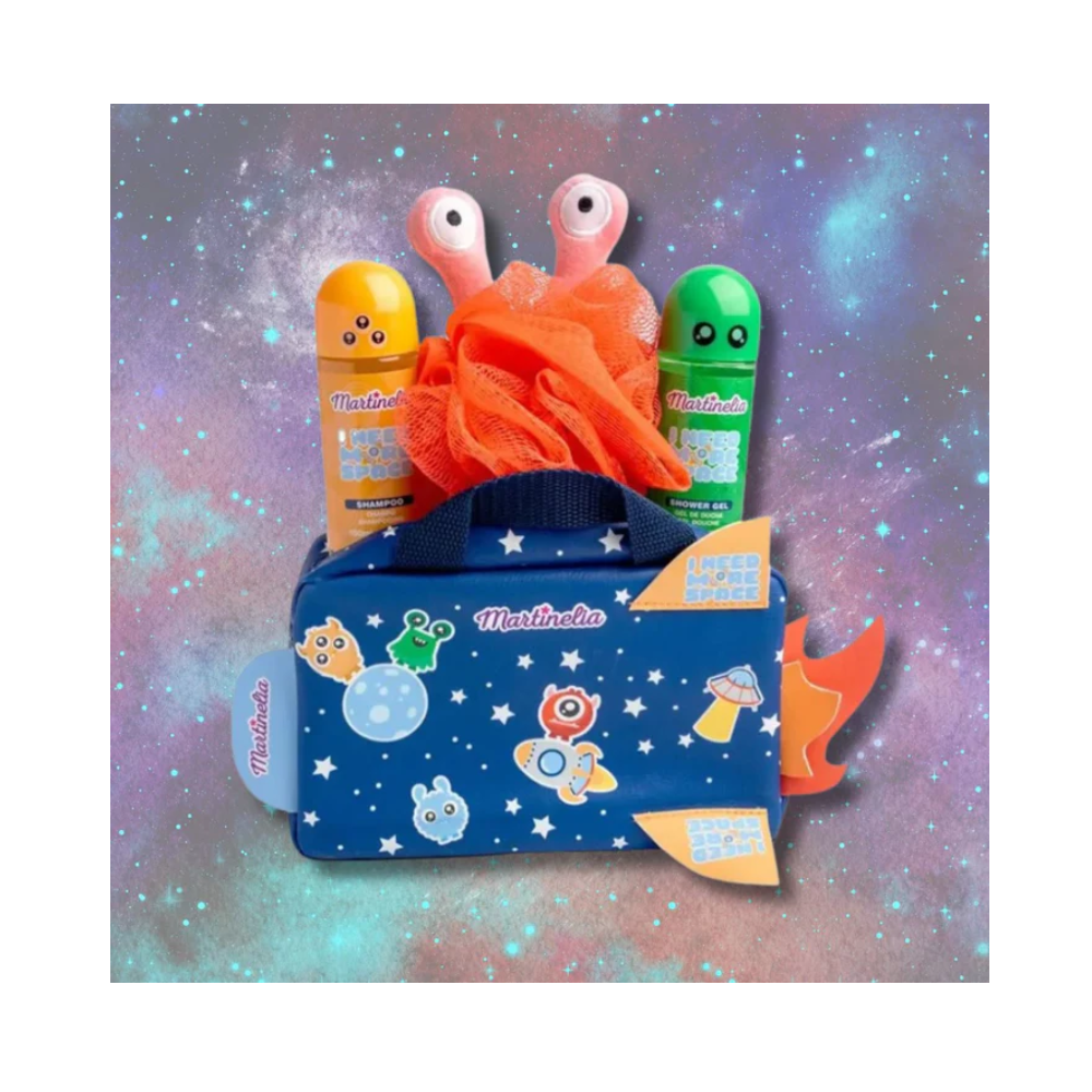 MARTINELIA I NEED MORE SPACE GALACTIC CONF.SHAMPOO 100ML+ SHOWER GEL 100ML+ SPUGNA+ POCHETTE 85407