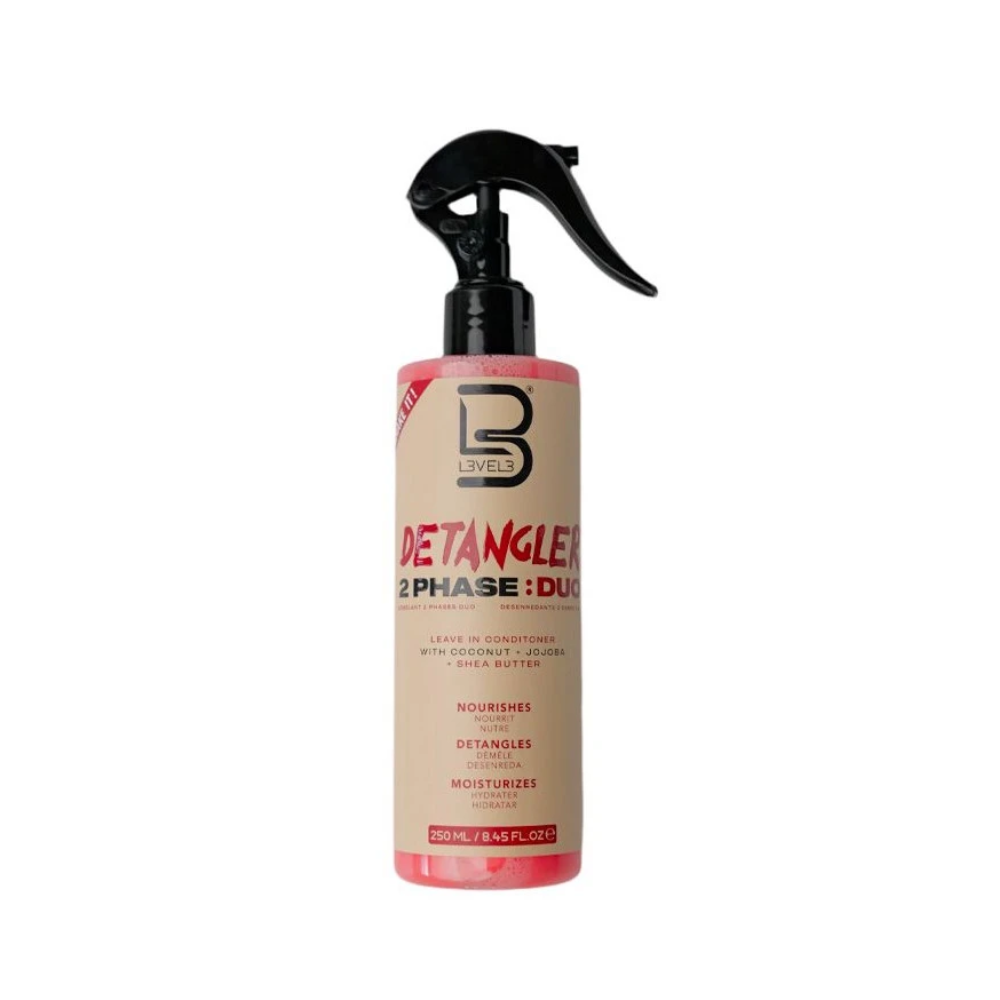 L3VEL3 2 PHASE DETANGLER SPRAY 250ML LEAVE IN CONDITONER LV300118