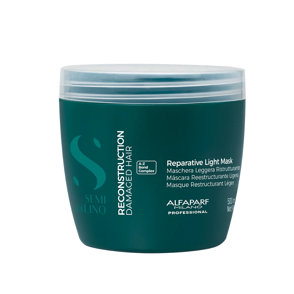 ALFAPARF LIGHT MASCHERA REPARATIVE RECONSTRUCTION SEMI DI LINO 500ML PF027569