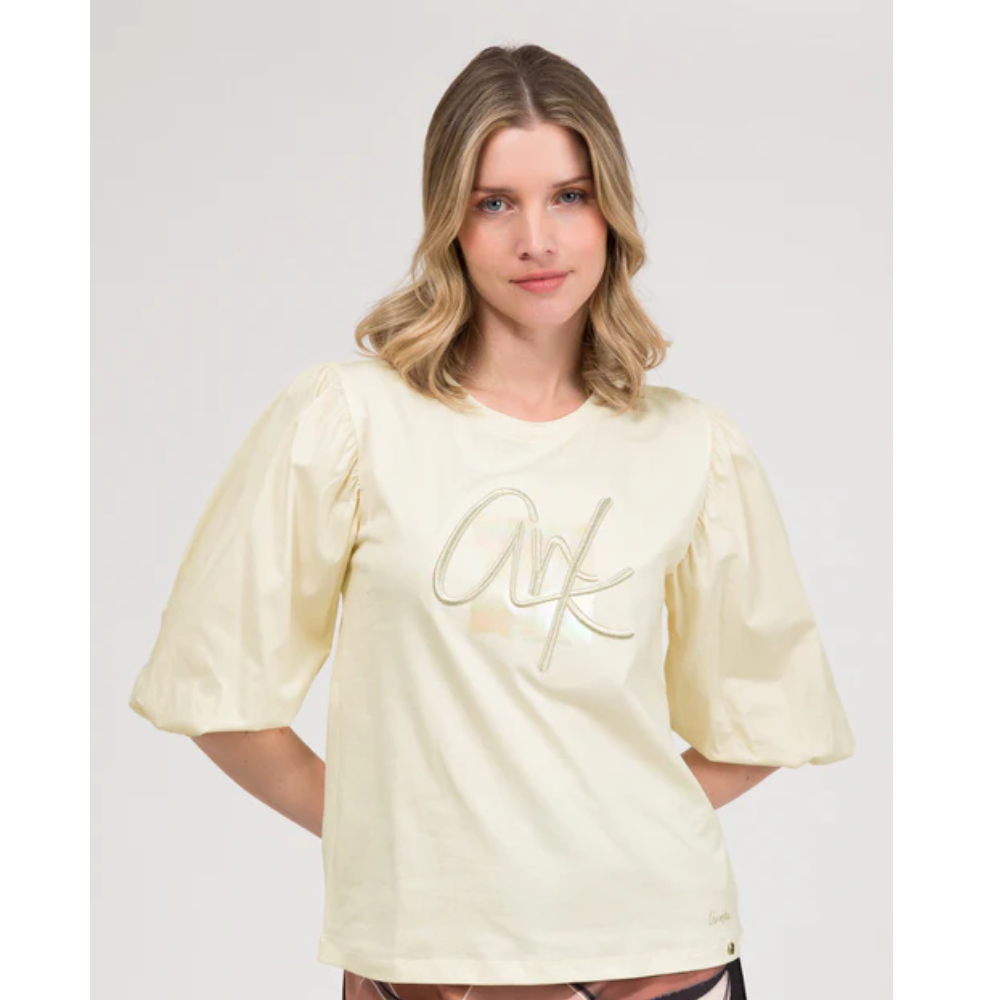 ANEKKE T SHIRT CON MANICHE A SBUFFO BIANCA 42251