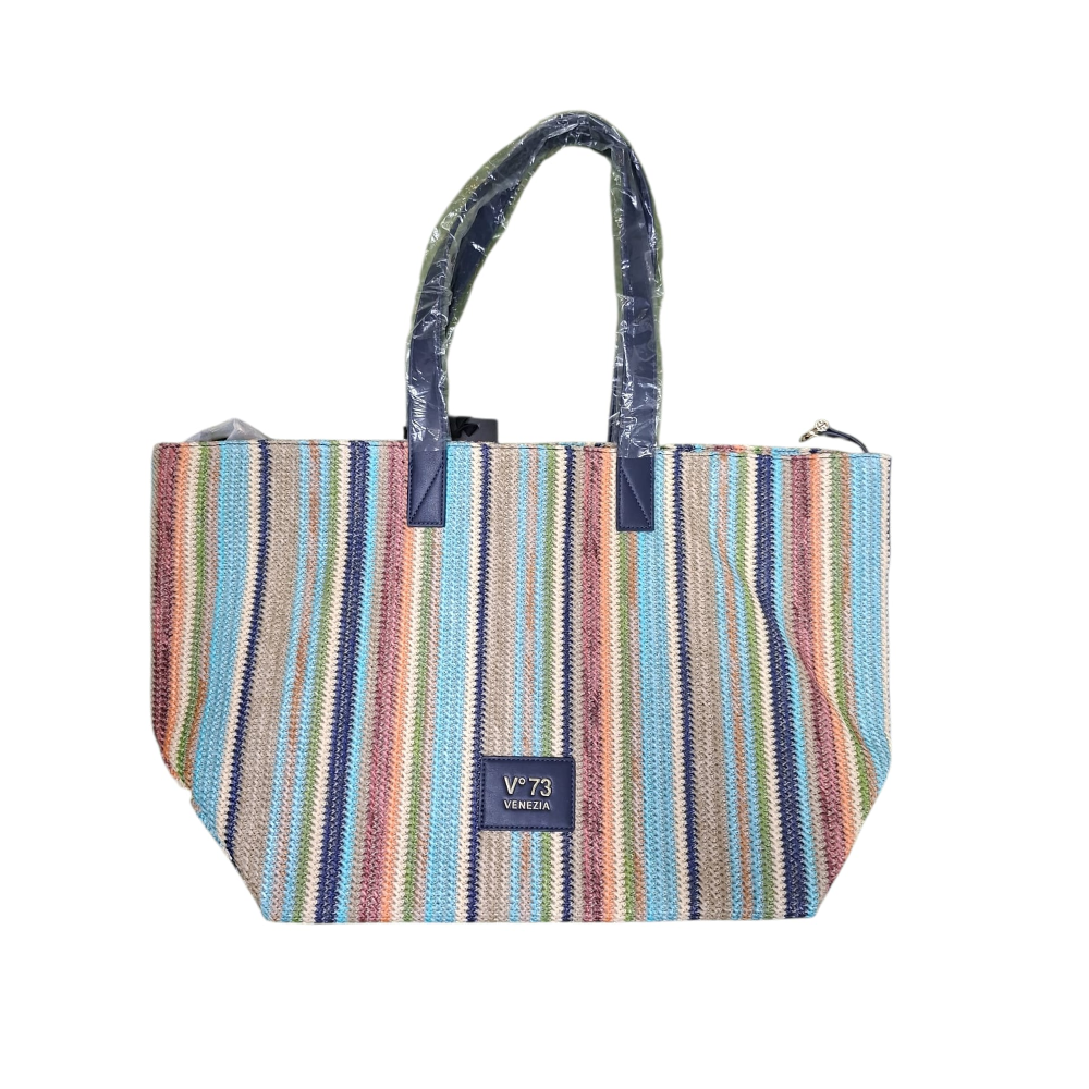 V°73 BORSA SINTETICA DONNA KARINA BLU/MULTICOLOR 73BS9NT701P