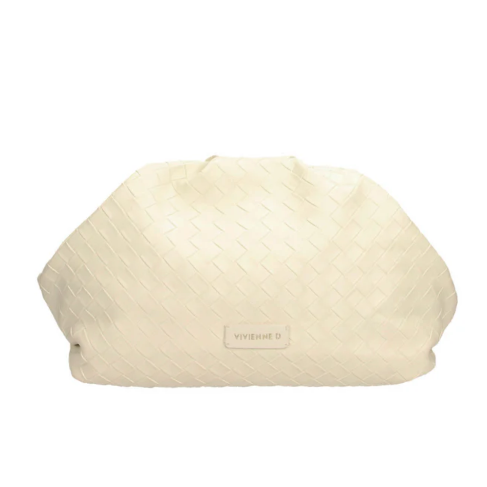 VIVIENNE D MAXI POCHETTE TWIST VTW234 BIANCO