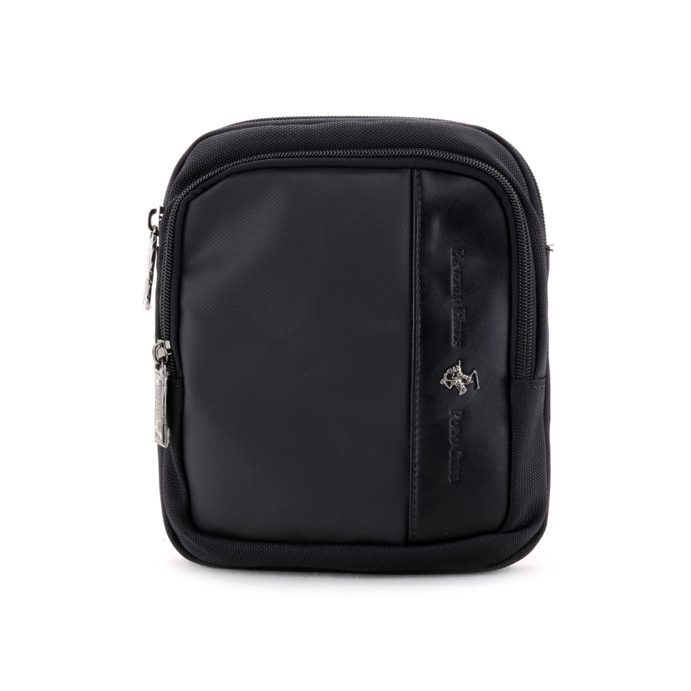 BEVERLY HILLS POLO CLUB TRACOLLA UOMO NYLON E ECOPELLE BH-1370-NE