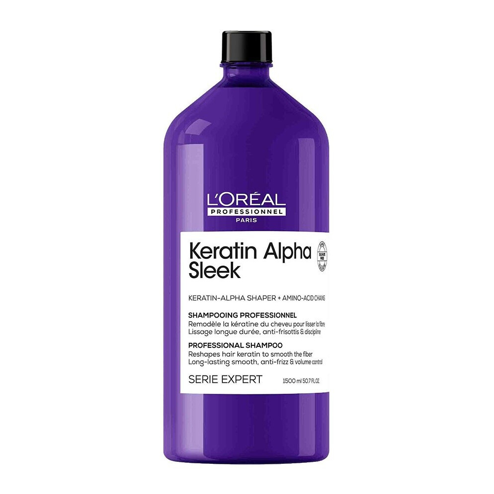 LOREAL SERIE EXPERT KERATIN ALPHA SLEEK SHAMPOO 1500ML CAPELLI LISCI