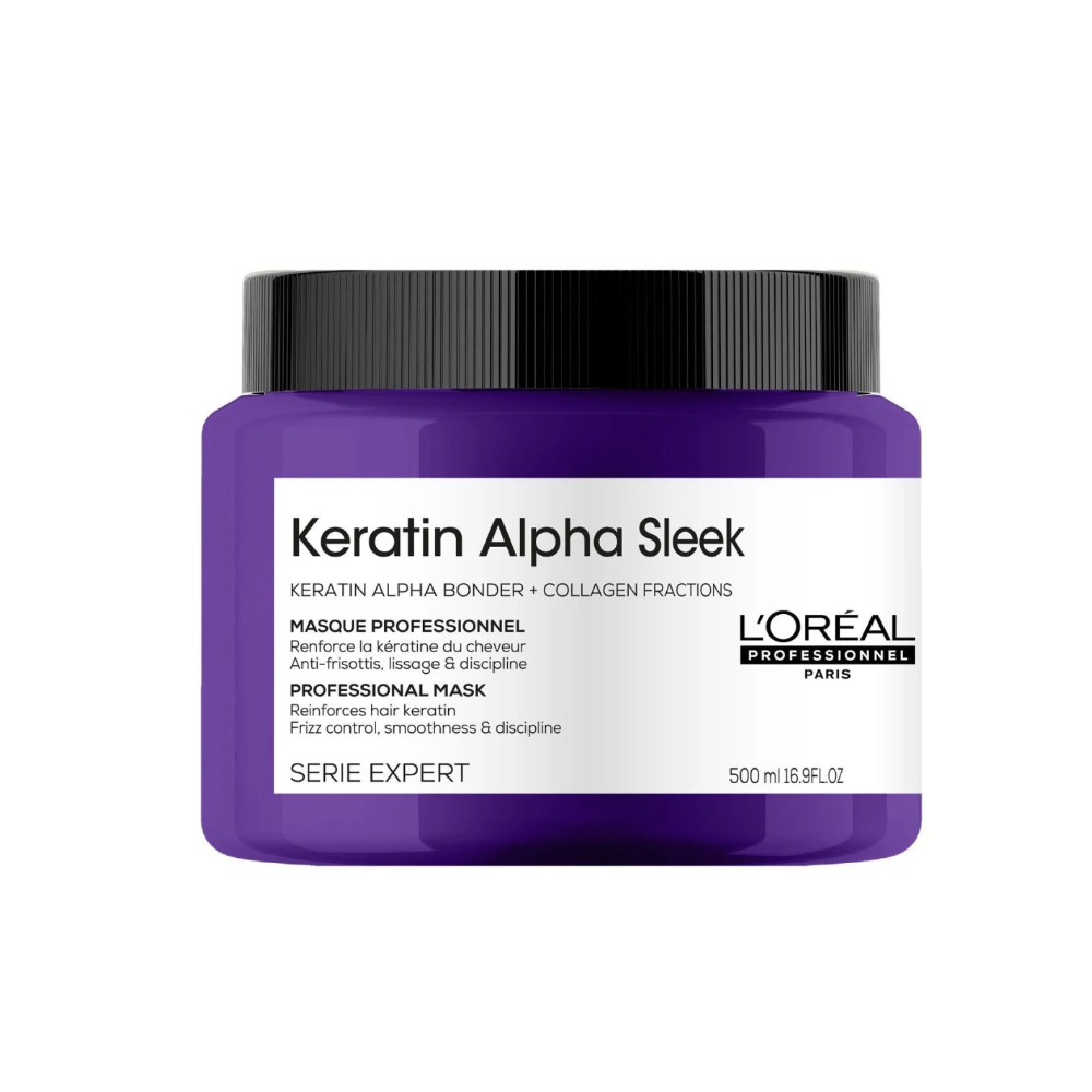 LOREAL SERIE EXPERT KERATIN ALPHA SLEEK MASCHERA 500ML CAPELLI LISCI