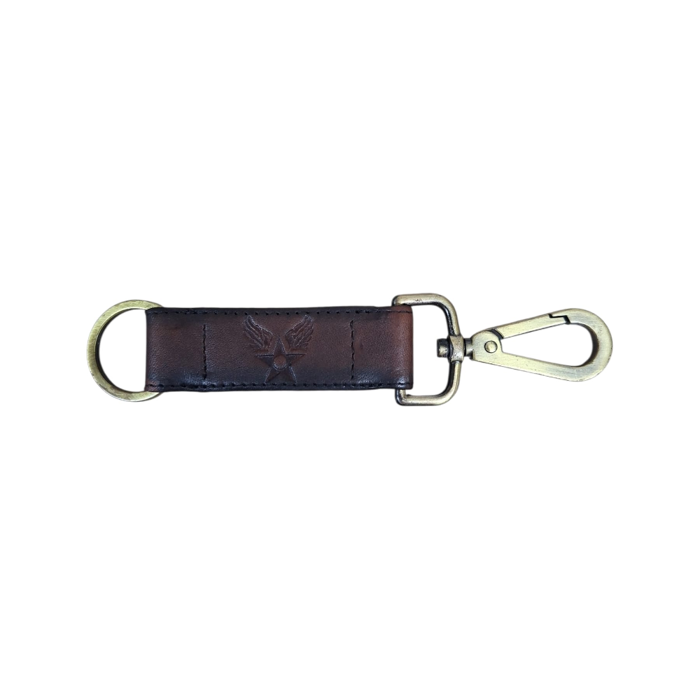 AVIREX BELL KEY RING BLL18-920 VINTAGE BROWN