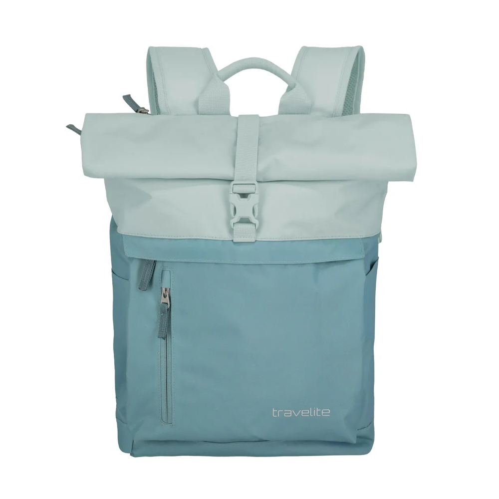 TRAVELITE ZAINO BASICS ROLLUP RUCKSACK ICE BLUE 96310-26