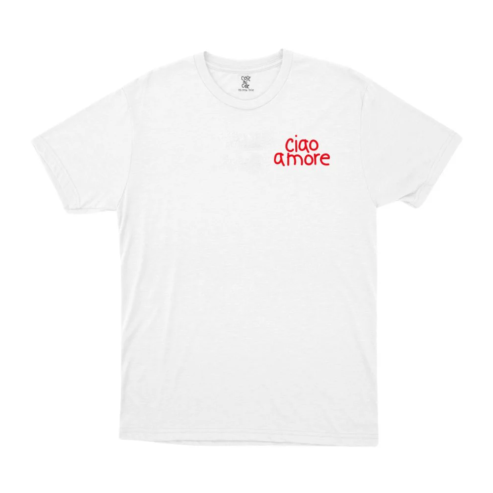 COSESUCOSE T-SHIRT CIAO AMORE BIANCA