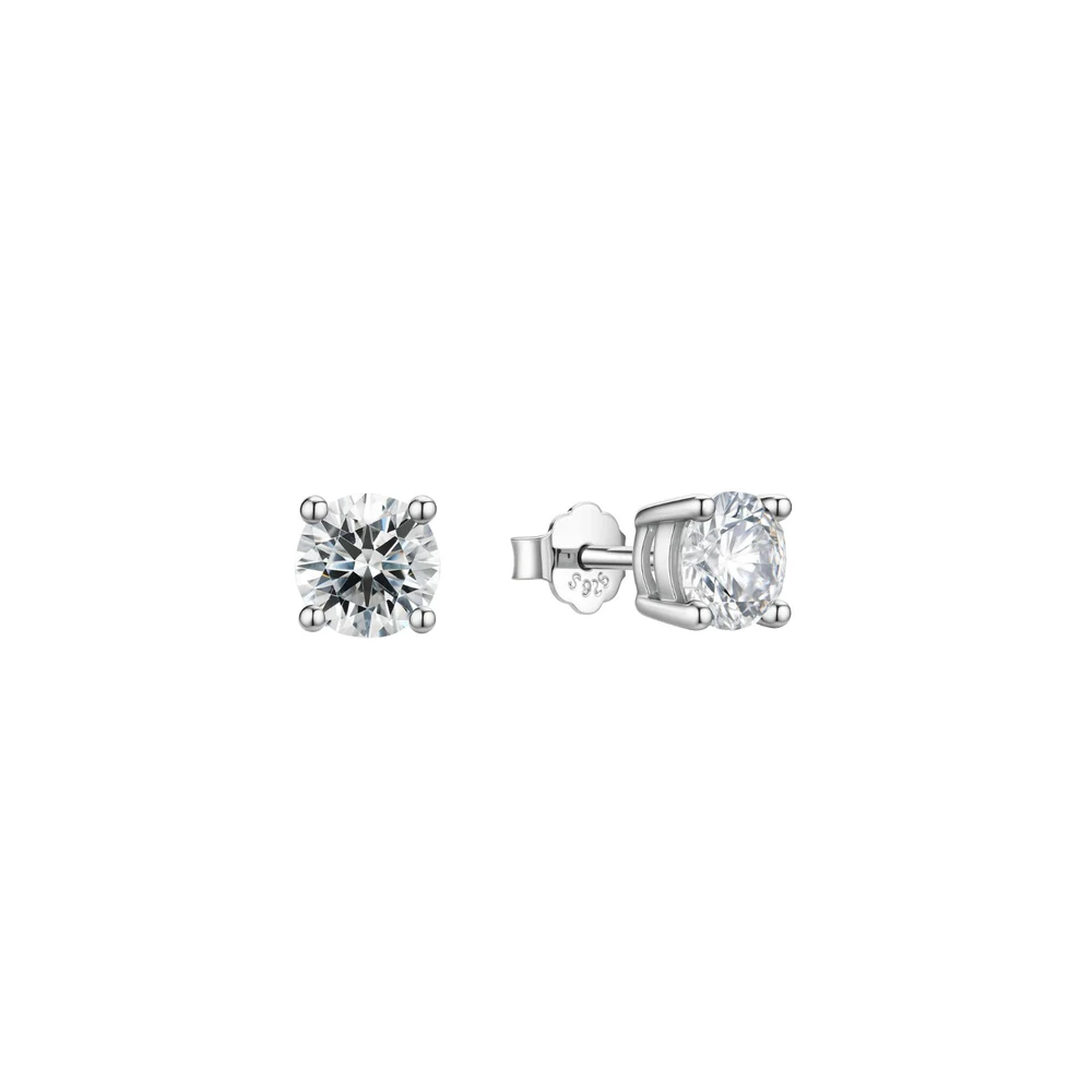 FOR YOU ORECCHINI IN ARGENTO CON BRILLANTINO COLLEZIONE DORA 6MM