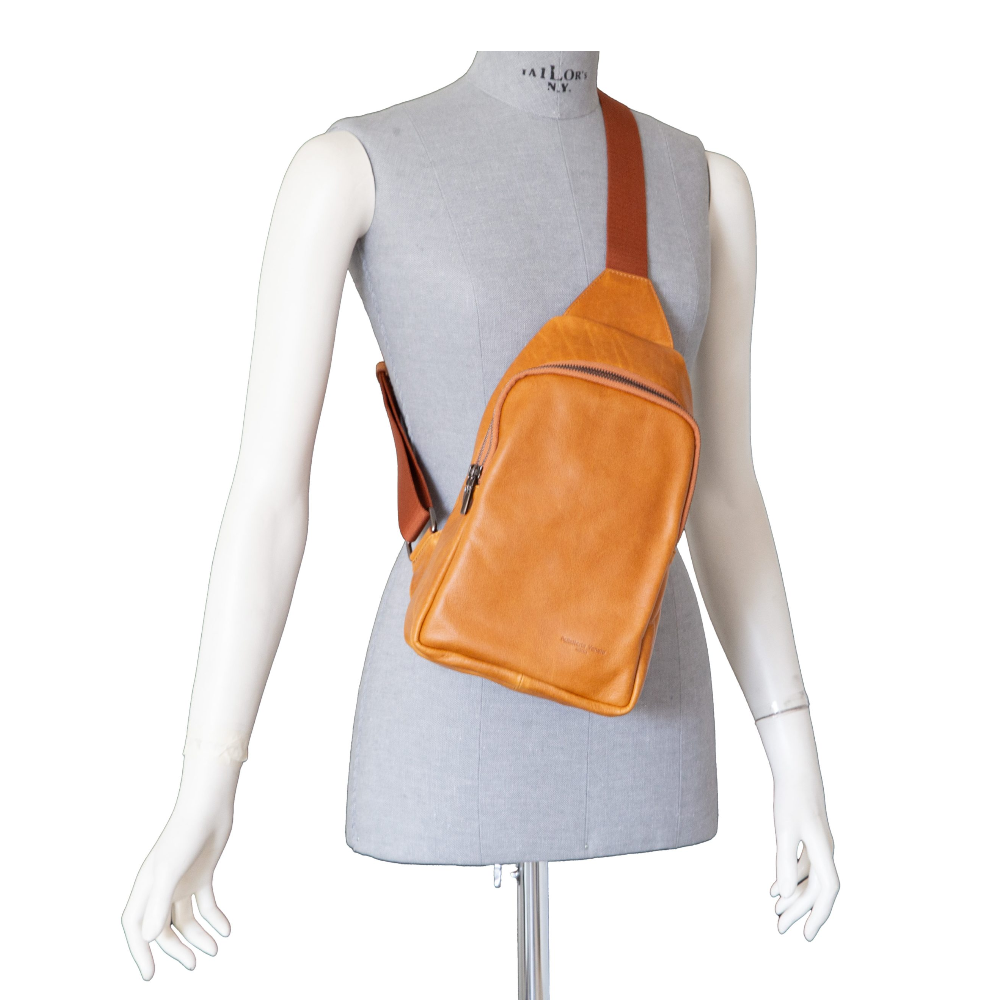 PELLETTERIA VENETA MONOSPALLA IN PELLE VINTAGE RICCARDO N25493 CUOIO
