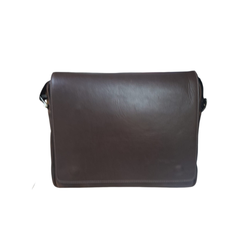PELLETTERIA VENETA MESSENGER IN PELLE VINTAGE RICCARDO N25492 MORO